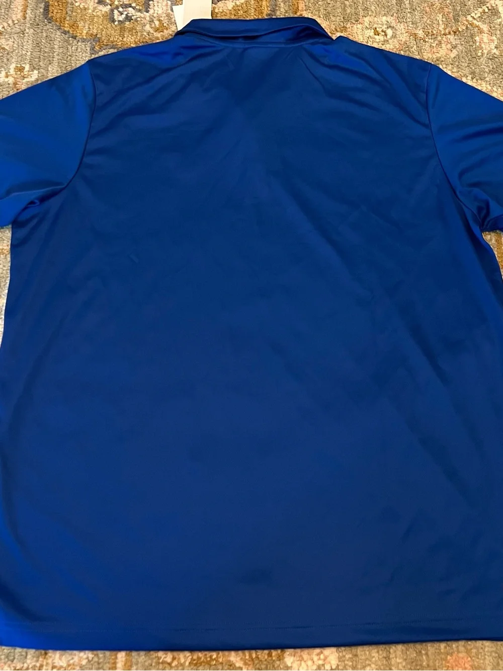 Kansas Jayhawks Adidas AeroReady Grind Polo Size XL Color Blue NWT‎